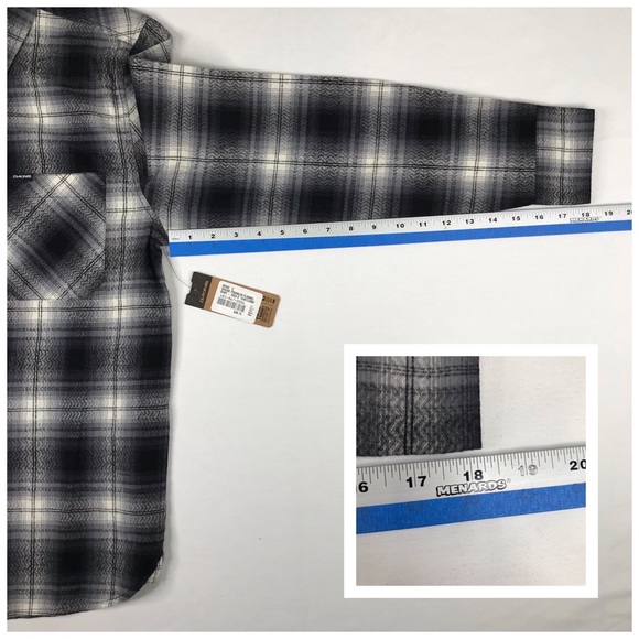 NWT Dakine Mens Franklin Flannel Shirt Size Small - Picture 12 of 13